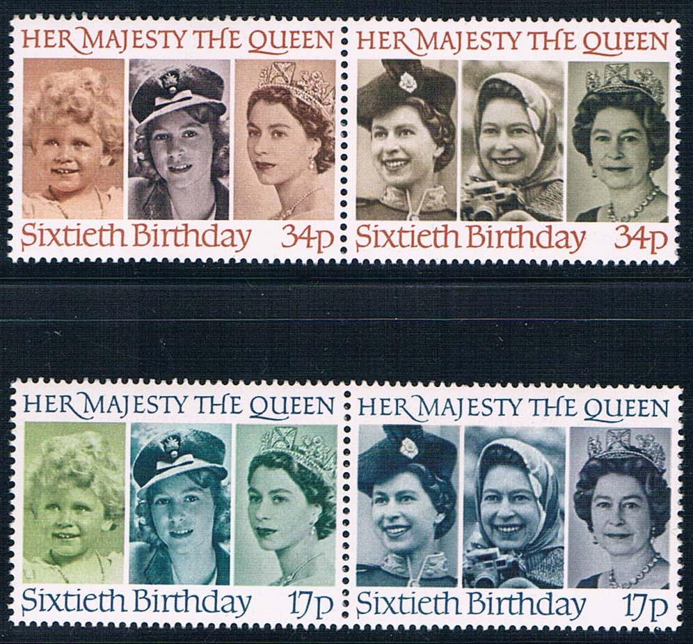 英国1986伊莉莎白二世60寿辰全新外国邮票 中