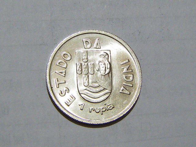 葡属印度果阿1935年1卢比银币 中邮网[集邮\/钱
