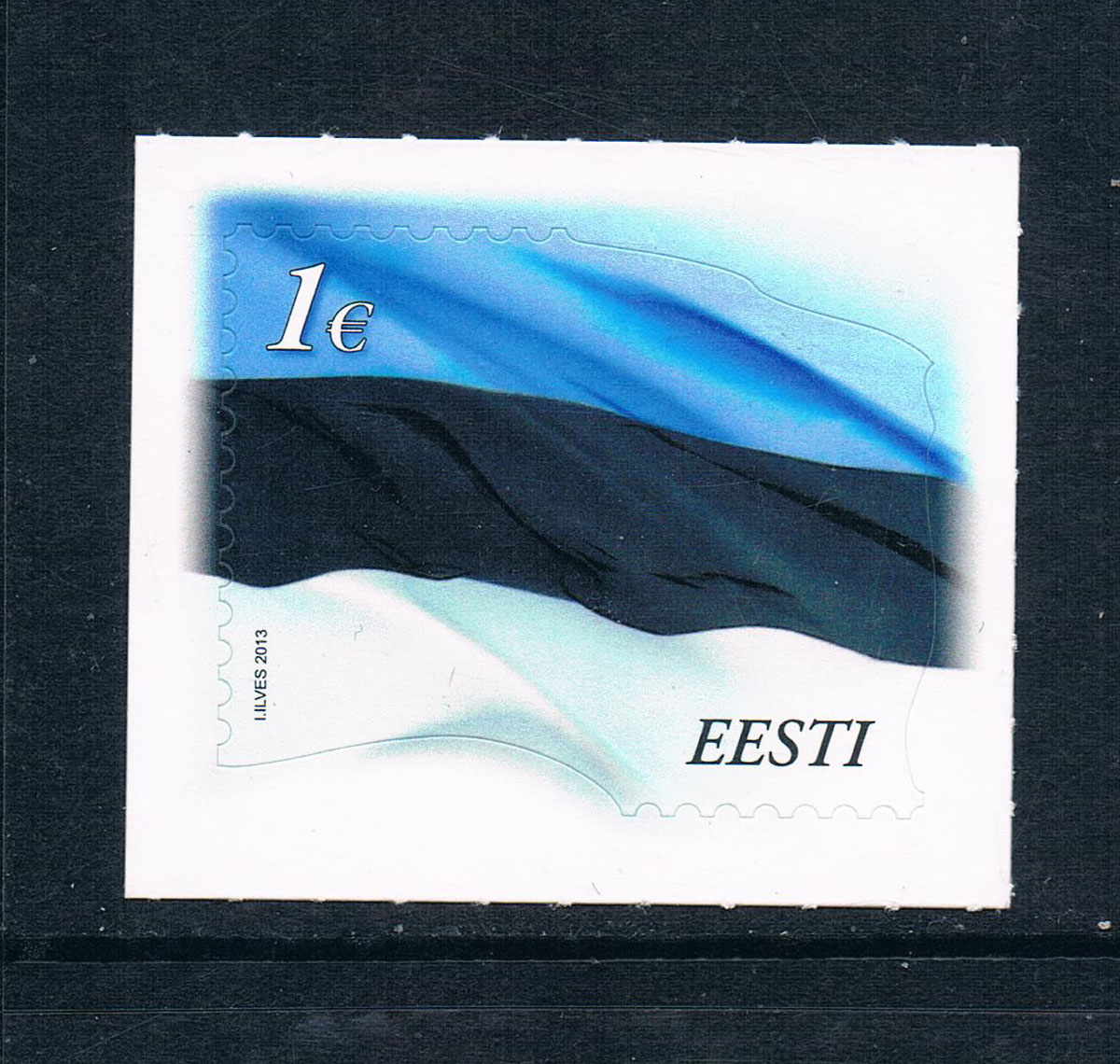 爱沙尼亚2013国旗异形不干胶邮票全新外国邮