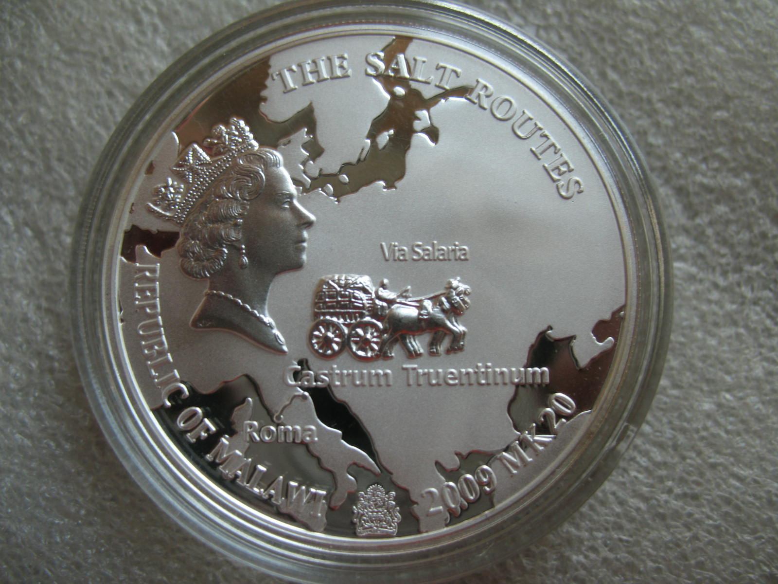 2009年马拉维20元精制纪念大银币-盐商之路 罗