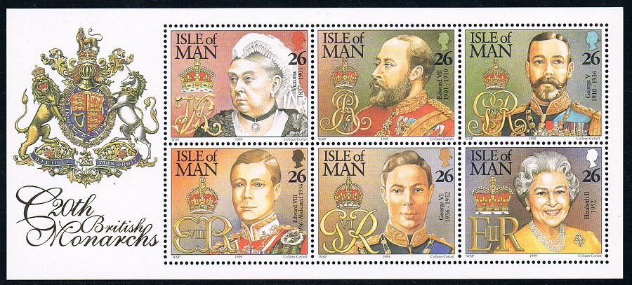 马恩岛1999英国温莎王朝历代君主 中邮网[集邮