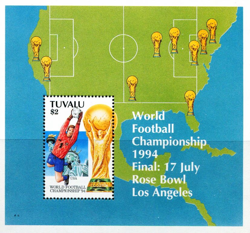 图瓦卢1994世界杯足球赛地图 中邮网[集邮\/钱币