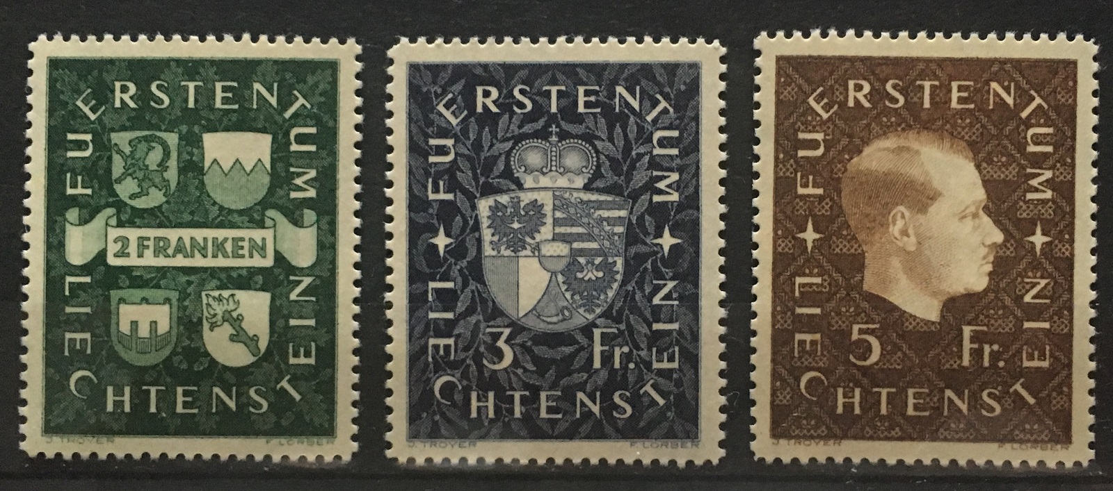 列支敦士登 1939 国徽和国王 中邮网[集邮\/钱币