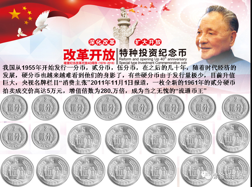 《改革开放40周年》特种纪念币--118枚